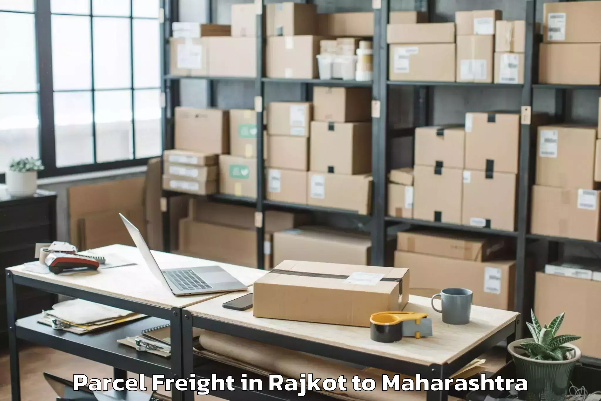 Trusted Rajkot to Osmanabad Airport Omn Parcel Freight